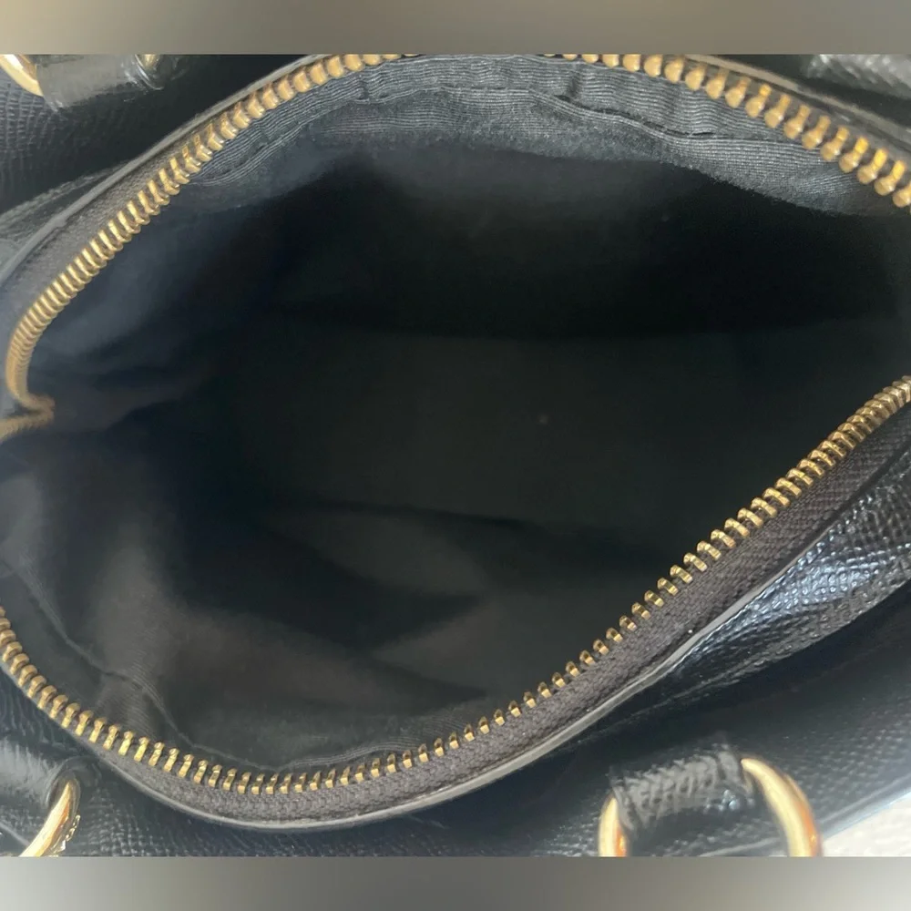 Coach Mini Lillie Carryall Black Satchel Bag EUC - Picture 6 of 13